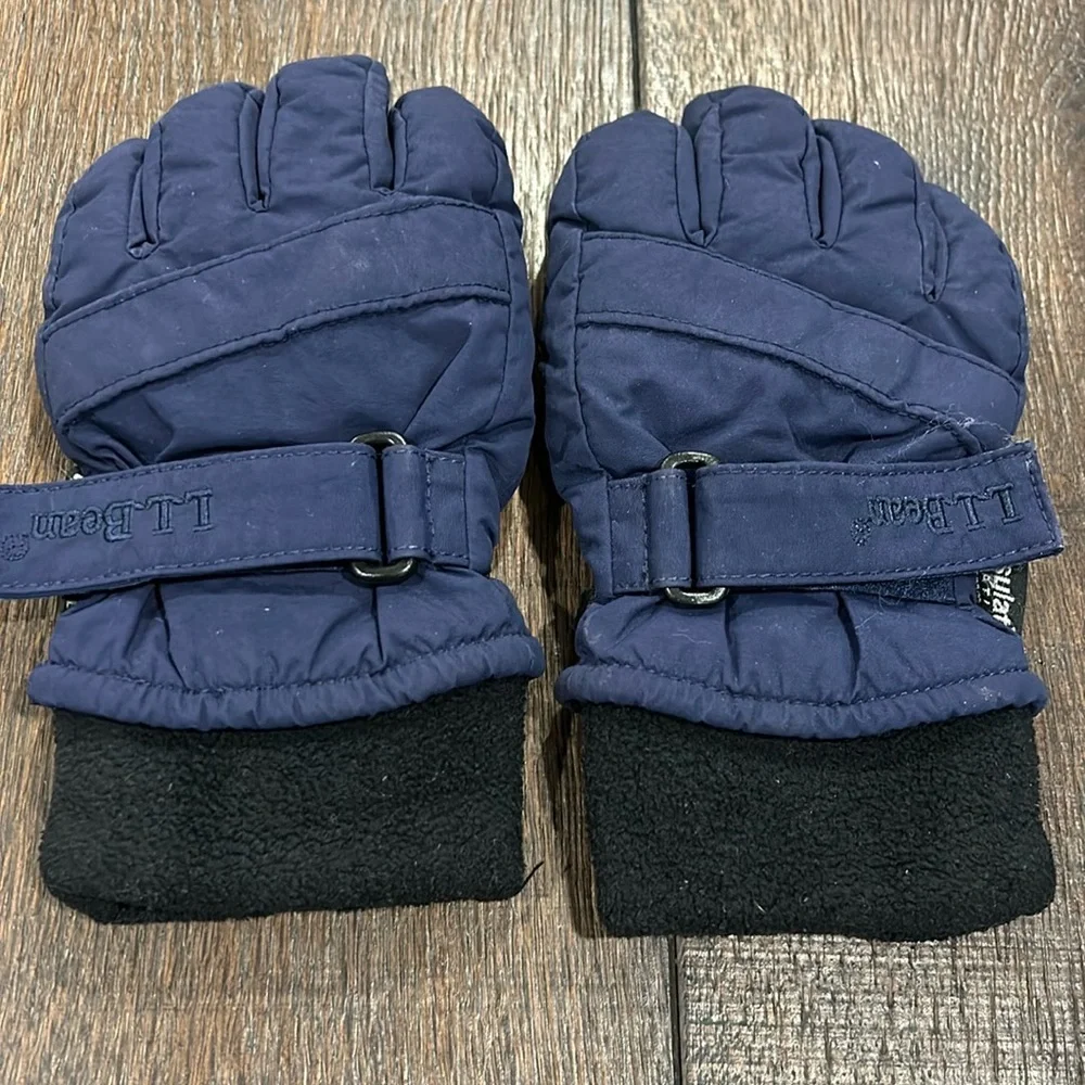 LL bean navy gloves